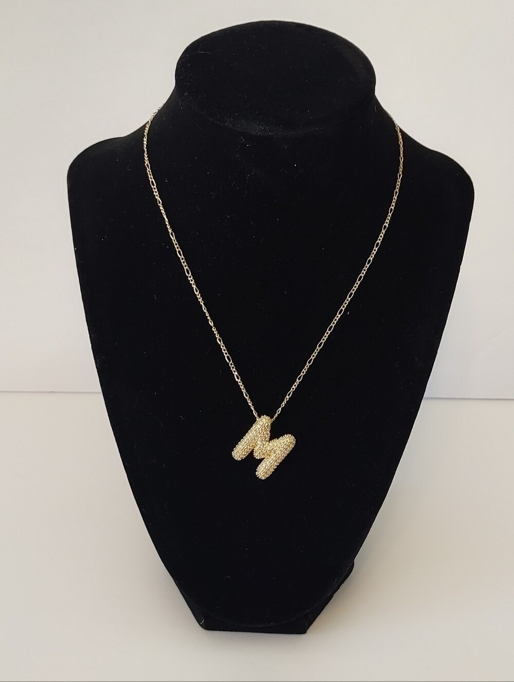 Gold Letter M Pendant Necklace - Women Jewelry